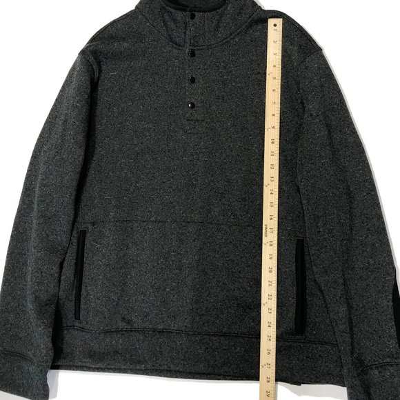 Goodfellow Mens Size XXL Gray  1/4 Button Top Pullover Sweater Jacket - Picture 4 of 7